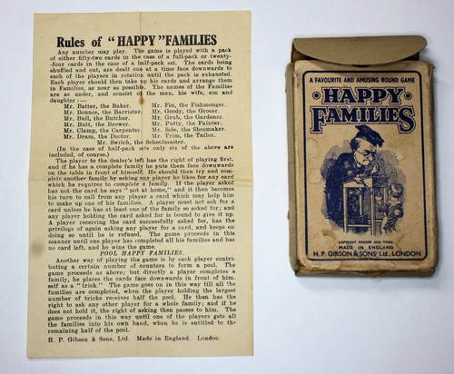 Vintage card game happy - vintage, "happy