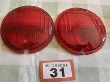 Lucas Land Rover Ruby Red Round Lenses LV6/MT3 LU 576415 MILITARY DOMESTIC