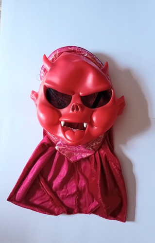 Vintage red devil hooded - red,
