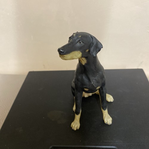 Country artist resin doberman - artist,