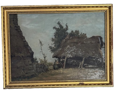 Antique oil painting attrib - antique,