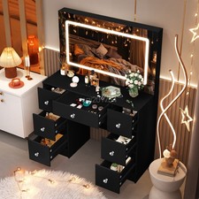 Vanity Makeup Desk with LED