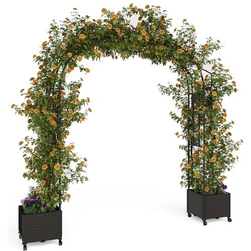 Garden arch with planter - arch, &