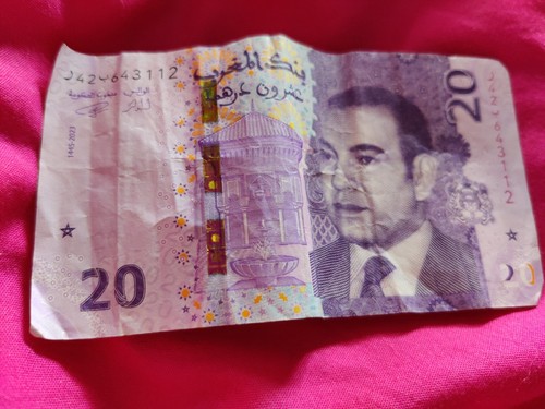 Moroccan bank note dirhams - 20,