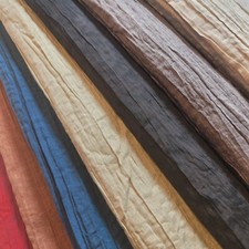 CRUSH COTTON CRINKLED MATERIAL CRAFT DRESS QUILTING COSTUME FABRIC METER 58"