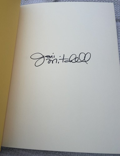 Joni mitchell signed book - mitchell,