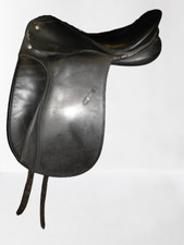 Black Leather Grand Gilbert Dressage Saddle 17.5" M By Passier & Sohn, Hanover
