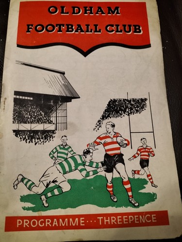 Vintage rugby league programme - vintage,