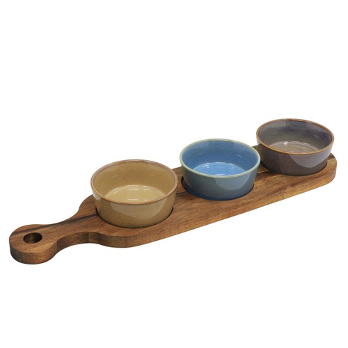 Snack dishes wood - snack, tray