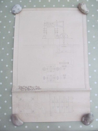 Original antique drawing a - original, of