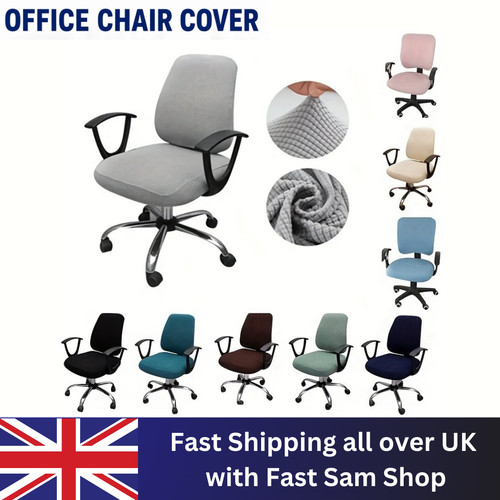 Office split chair cover - office,