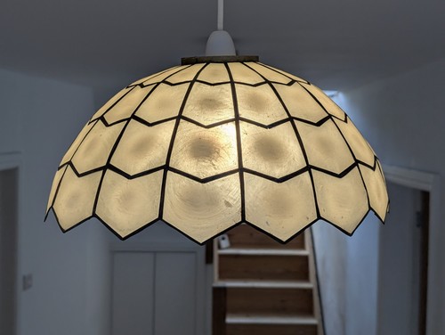 Capiz shell pendant - shell,