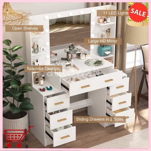 Large dressing table vanity - table,