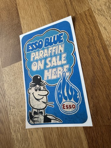 Esso blue man paraffin - esso, on