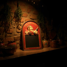 Chef Chalk Board Memo Menu for