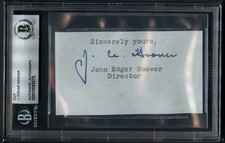 J. Edgar Hoover d1972 signed