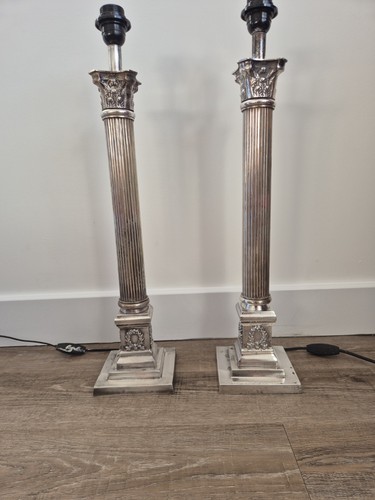 Pair silver plated - of,