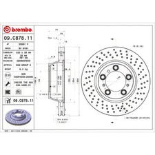 BREMBO Brake Disc Rear Per