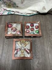 Original Sarah Kay Vintage Christmas Baubles Ornaments - Boxed