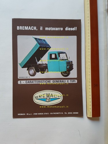 Bremach motocarro nd3 1978 - bremach,