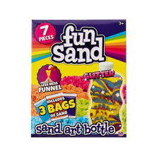 Fun Glow Glitter Magic Sand Art Bottle Crafts Relaxing Activity Kids Play Kit