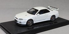 Ebbro Nissan Skyline GT-R R34 V Spec II in White Metallic 44149 1/43