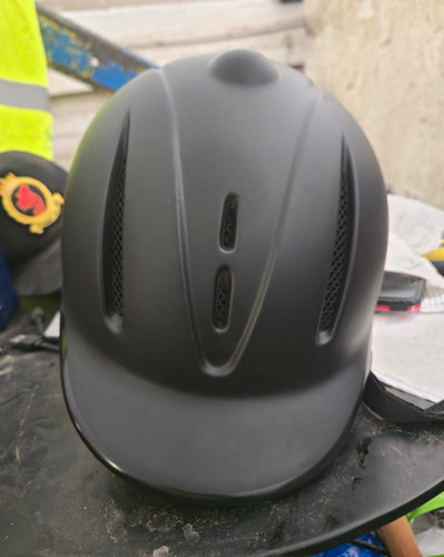 Black adult riding hat helmet - adult,
