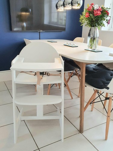 Safetots baby high chair wood - high,