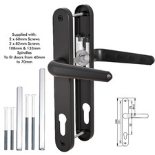 UPVC Door Handle 92PZ Sprung Pair - For PVC Composite Doors