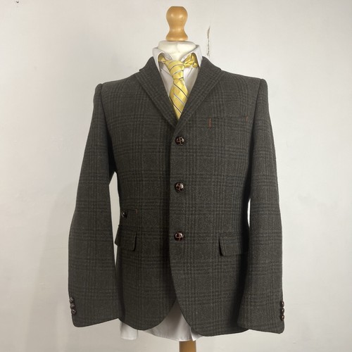 Racing green tweed blazer - racing,