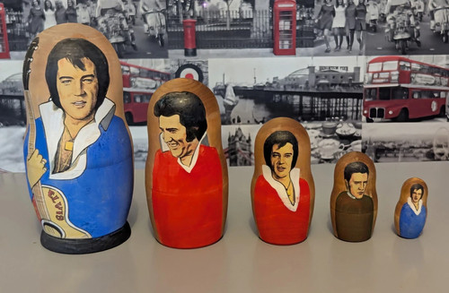 New elvis presley wooden - new,