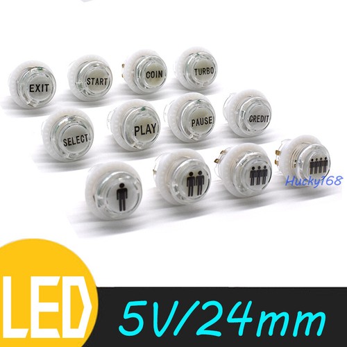 24mm arcade led push buttons - 24mm,