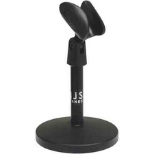 Desktop Microphone Stand Round Base & Clip Vocal Streaming YouTube Recording