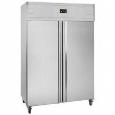 2 DOOR STAINLESS STEEL CATERING COMMERCIAL FREEZER NEW GRADED GUF140 + DELIVERY