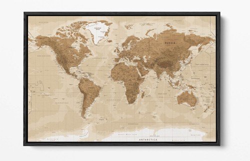 Vintage world map float - map, -float