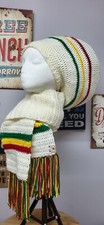 Beige rasta dreadlock tam and