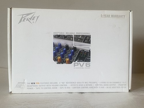 Peavey pv6 mixer boxed - peavey, with