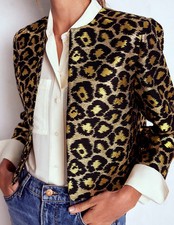 Boden Jacquard Leopard jacket