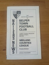 Belper Town V Heanor Town Midland Counties League Prem Division 1980/81