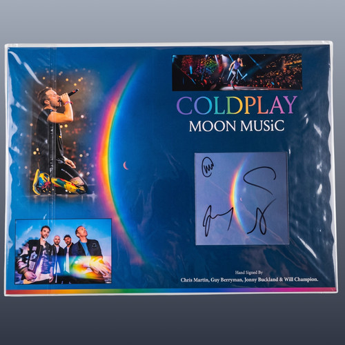 Coldplay signed moon - moon, music