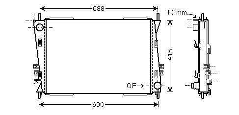 Ford mondeo radiator - radiator, 2001-