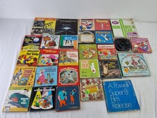 Vintage 28Pcs Super 8 Film Bundle Walt Disney Productions & Castle Films USED F2