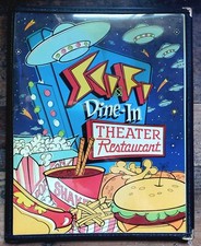 Genuine Walt Disney World Sci-Fi Dine In Restaurant Menu + Napkin Early 1990's