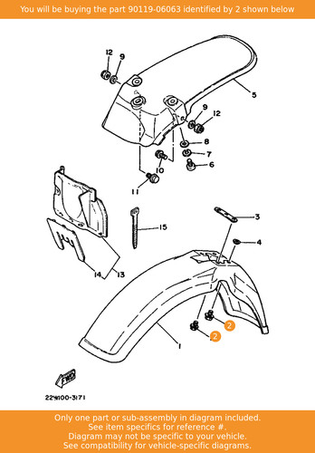 Yamaha bolt with washer - with,