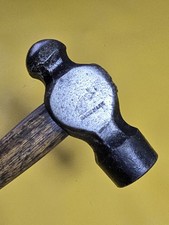 Vintage Antique Ball Pein Hammer Railway Related 901gr Very Long Handle 