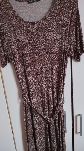 Leopard print dress with - leopard,