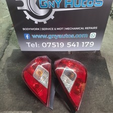 2009 VAUXHALL CORSA D 3DR PASSENGER & DRIVER SIDE REAR TAIL LIGHTS PAIR