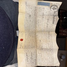 Antique Indenture 1736 On Vellum Decent Order