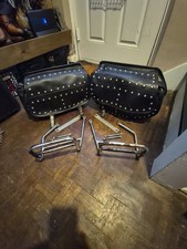 Keeway Superlight 125 Original Pannier Bag, Chrome Brackets, Bolts Hardware