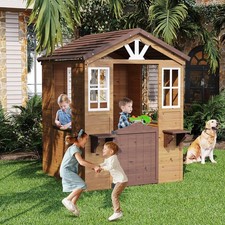 Outdoor Wooden Playhouse for